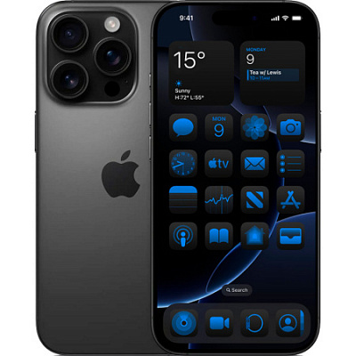 Смартфон Apple iPhone 16 Pro (eSIM) 512 ГБ черный титан
