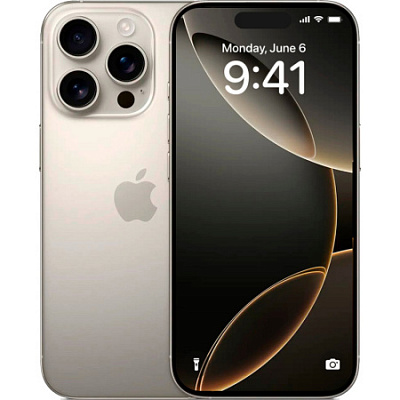 Смартфон Apple iPhone 16 Pro Max (eSIM) 512 ГБ натуральный титан